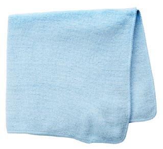 Microfiber Cloths, Light Duty, 16"x16", Blue - 24 per pack - Rubbermaid