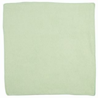 Microfiber Cloths, Light Duty, 16"x16", Green - 24 per pack - Rubbermaid