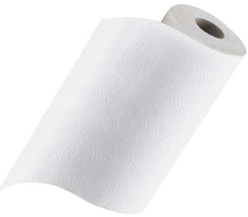 Perforated Roll Towel, 2-Ply, White, 9x11"